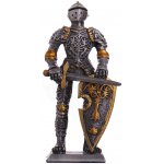 Mayer Chess Cínový vojáček středověký rytíř v turnajové zbroji s florálním zdobením 105mm – Zboží Mobilmania