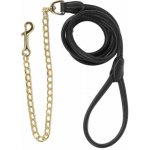 Kentucky Vodítko kožené s řetízkem hnědá – Hledejceny.cz