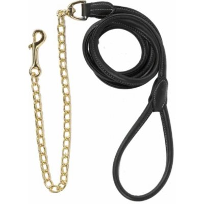 Kentucky Vodítko kožené s řetízkem hnědá – Hledejceny.cz