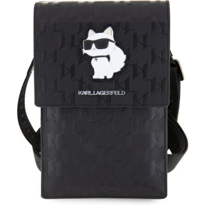 Karl Lagerfeld Saffiano Monogram Wallet Bag Choupette NFT černé – Zboží Mobilmania