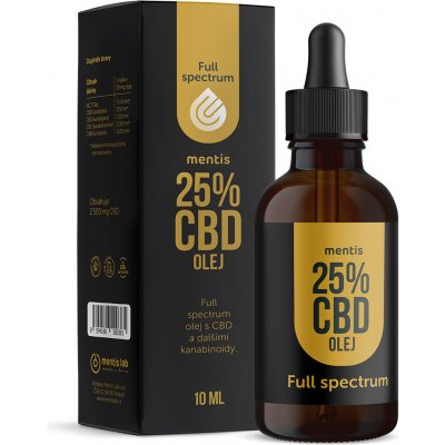 Mentis 25% CBD Full Spectrum olej 10 ml – Hledejceny.cz