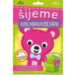 ARGUS Kreativní tvoření šijeme plstěné zvířátko růžový medvídek 19110015 – Sleviste.cz