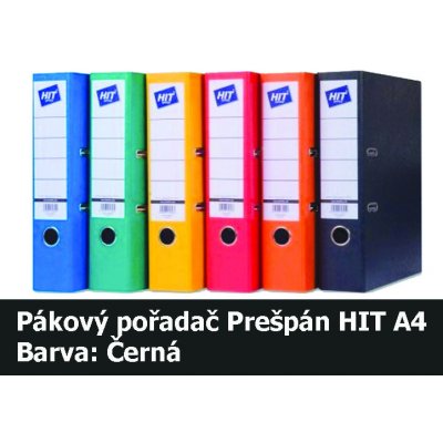 HIT Pořadač pákový A4 KV8R černý RADO, 7,5 cm 260.10 – Zboží Živě
