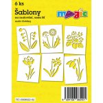 Šablony Magic sada M květiny 6 ks 8022 – Zboží Dáma