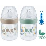 Nuk láhev kojenecká For Nature s kontrolou teploty zelená 150 ml – Zboží Dáma