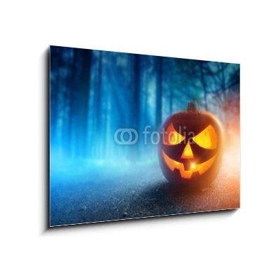 Obraz 1D - 100 x 70 cm - Spooky Halloween Night Spooky Halloween noc – Zboží Mobilmania