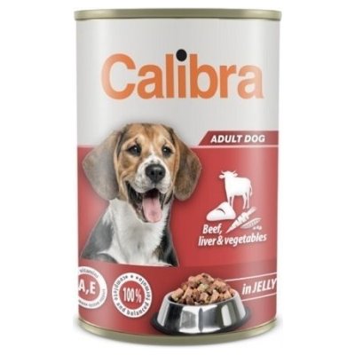 Calibra Dog hovězí játra zelenina v želé NEW 1,24 kg – Hledejceny.cz