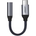 Ugreen 30632 Type-C (USB-C) to 3.5mm Jack (F) Audio Adapter, 0,1m, stříbrný – Zboží Živě