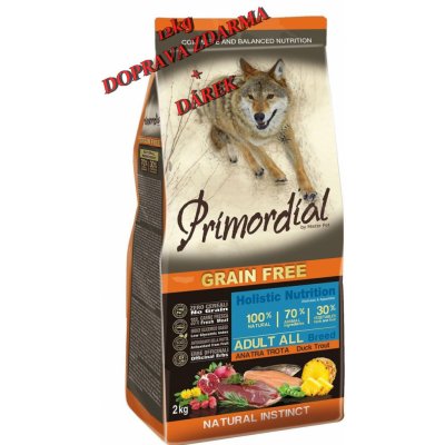 Primordial Pet Food PGF Adult Trout & Duck 12 kg
