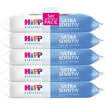 HiPP BABYSANFT Čistící vlhčené ubrousky Ultra sensitive 5 x 48 ks 240 ks – Hledejceny.cz