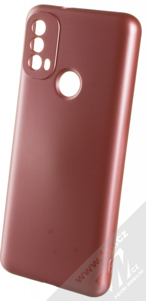 Pouzdro 1Mcz Metallic TPU ochranné Motorola Moto E30, Moto E40 růžové