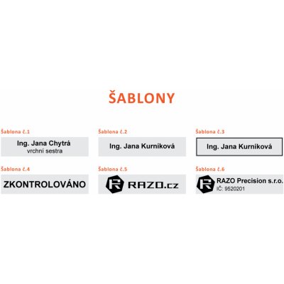 RAZO Štoček do razítka 45 x 10 mm (S-308; S-308T) – Zboží Živě