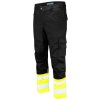 Pracovní oděv ProJob 6537 PRACOVNÍ kalhoty PRUŽNÉ EN ISO 20471 TŘÍDA 1 Žlutá/černá