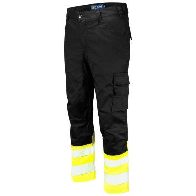ProJob 6537 PRACOVNÍ kalhoty PRUŽNÉ EN ISO 20471 TŘÍDA 1 Žlutá/černá