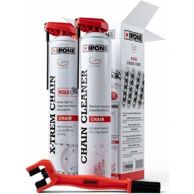 Ipone Pack Road Chain Care - Road Chain 750 ml + Chain Cleaner 750 ml + kartáč na řetěz – Zbozi.Blesk.cz