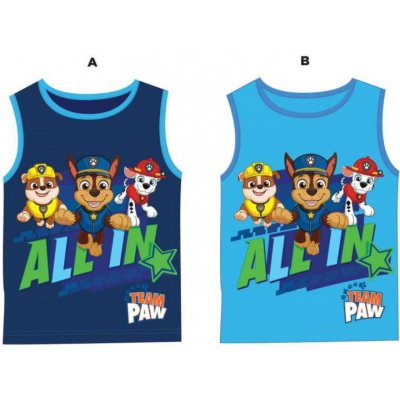 Paw Patrol Tlapková patrola Licence chlapecké tílko Paw Patrol tmavě modrá – Zboží Mobilmania