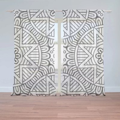 Záclony Hvězdy mehendi: 2 ks - 150x250 cm - Sablio – Hledejceny.cz