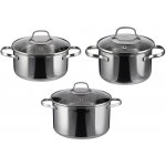 SILVERCREST Sada hrnců z nerezové oceli, 3dílná – Zboží Mobilmania
