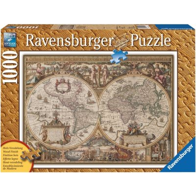 Ravensburger Antická mapa světa 1000 dílků – Zboží Mobilmania