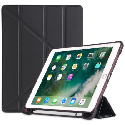 Protemio Leather zaklapovací obal Apple iPad 9.7 2018/2017 / iPad Air 1/2 33296 černý – Hledejceny.cz