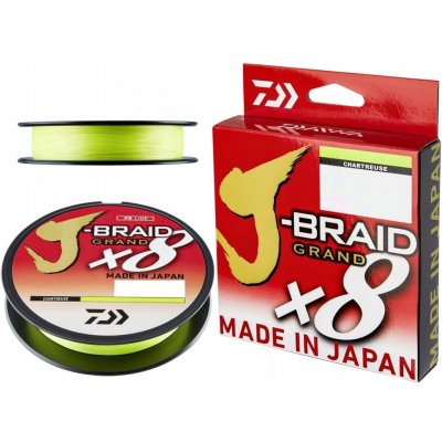 DAIWA Šňůra J-Braid GRAND X8 Chartreuse 135m 0,20mm 16kg – Sleviste.cz