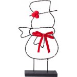 Vánoční svítící LED figurka Sněhulák 36 cm, H&L – Hledejceny.cz