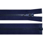 Prima-obchod Kostěný zip No 5 délka 45 cm bundový, barva 330 modrá tmavá – Zboží Mobilmania