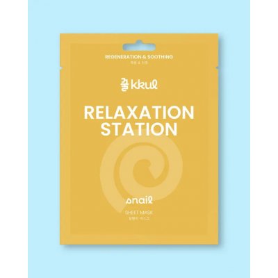 kkul Pleťová maska s výtažkem z hlemýždího filtrátu Relaxation Station Snail Sheet Mask - 25 ml – Zboží Dáma