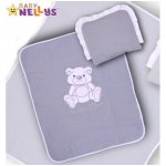 Baby Nellys 2-dílná sada jersey Medvídek Teddy Bear šedá – Hledejceny.cz