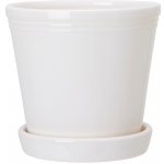 Květináč s podmiskou Emelina White 15 cm Wikholm Form – Hledejceny.cz
