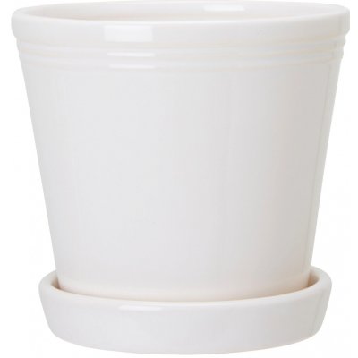 Květináč s podmiskou Emelina White 15 cm Wikholm Form – Hledejceny.cz