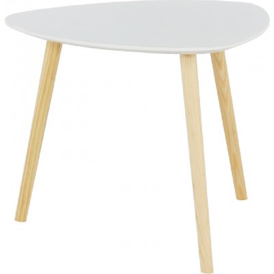 Kondela Tavas bílá / přírodní dřevo – Zboží Mobilmania