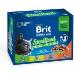 Brit Premium Cat Sterilised Liver 12 x 100 g – Sleviste.cz