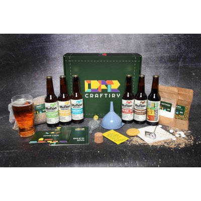 Degustační set 6 řemeslných piv + sada na výrobu piva IPA