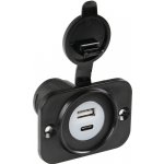 Nabíječka s dvojitým portem USB A + USB C, 12/24V LAMPA | Zboží Auto