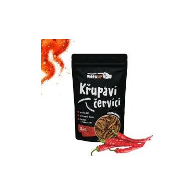 WormUP Křupaví červíci s chilli 20 g – Zbozi.Blesk.cz