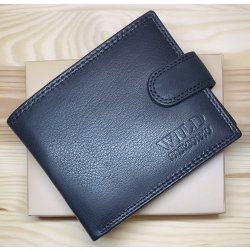 Wild Fashion pánská kožená peněženka s přezkou black od 288 Kč - Heureka.cz