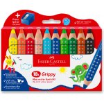 Faber-Castell Grippy 110636 sada 10 barev s ořezávátkem – Sleviste.cz