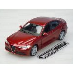 Bburago Alfa Romeo Giulia 2016 Metallic červená 1:24 – Zboží Dáma