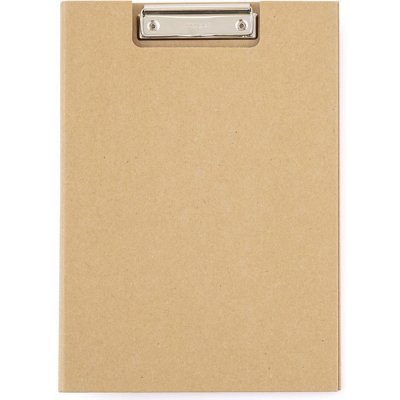 Karton PP Psací podložka A4 s klipem uzavíratelná, lamino KRAFT nature – Hledejceny.cz