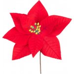Kvet MagicHome Vianoce, Poinssetia, červená, 21 cm, veľkosť kvetu: 16,5 cm – Hledejceny.cz