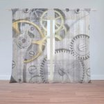 Záclony Hodinový strojek: 2 ks - 150x250 cm - Sablio – Hledejceny.cz