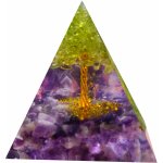 Orgonit Ručně vyráběná ametystová orgonitová pyramida bohatství zdraví láska a štěstí 6 x 6 x 6 cm – Hledejceny.cz