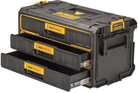 DeWalt Toughsystem 2.0 kufr se třemi zásuvkami DWST08330-1