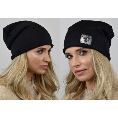 Fashionweek bavlněná dámská čepice beanie šmoulinka ZIZIW-WZ15 Černá – Hledejceny.cz