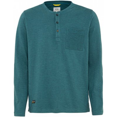 Camel Activ tričko HENLEY 1/1 ARM modrá