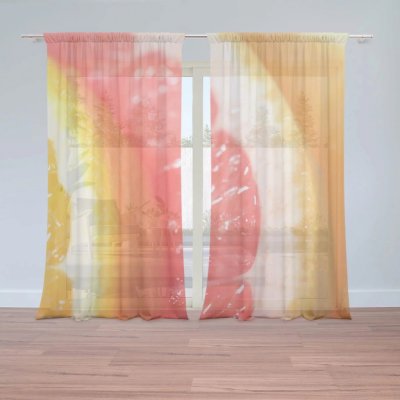 Záclony Citrusy: 2 ks - 150x250 cm - Sablio – Hledejceny.cz
