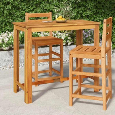 OMAXI 693107 Zahradní barový stůl 120 x 60 x 105 cm masivní akáciové dřevo – Hledejceny.cz