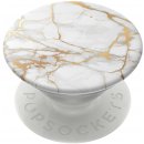 PopSockets PopGrip Gen.2, Gold Lutz Marble, bílo-zlatý mramor