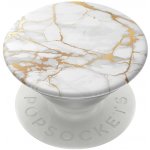 PopSockets PopGrip Gen.2, Gold Lutz Marble, bílo-zlatý mramor – Zboží Živě